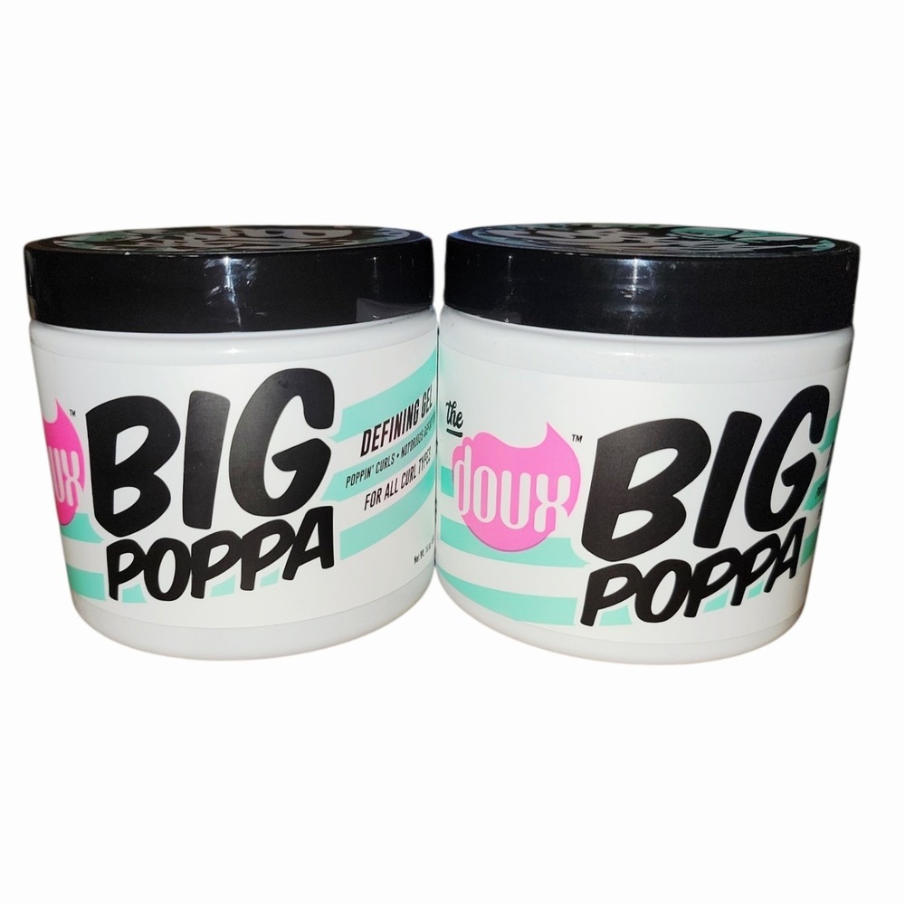The Doux Big Poppa Defining Gel 16 oz Curl Hair Gel 2-Pack NEW
